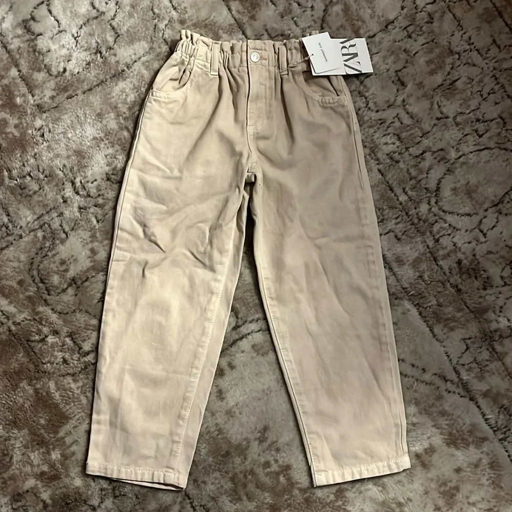 Zara Kids garment dyed twill pants jeans